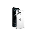 PSR aksesuar Gümüş Kamera Korumalı Renkli Çerçeveli Zore Garaj Kılıf-Gümüş iPhone 12 Pro Max ile uyumlu