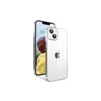 PSR aksesuar Gümüş Kamera Korumalı Renkli Çerçeveli Zore Garaj Kılıf-Gümüş iPhone 14 ile uyumlu