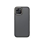 PSR Aksesuar iPhone Serisi Antina Kılıf | M-Safe Kablosuz Şarj Uyumlu | Karbon Fiber Görünüm (Gri, iPhone 14 Plus)