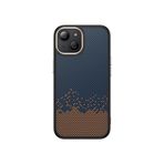 PSR Aksesuar iPhone Serisi Antina Kılıf | M-Safe Kablosuz Şarj Uyumlu | Karbon Fiber Görünüm (Mavi, Phone 15)