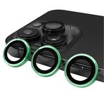 PSR Aksesuar iPhone Serisi CL-07 Kamera Lens Koruyucu – Temperli Cam, Kırılma Önleyici, Toz ve Sıvı Koruması, Yüksek Çözünürlük, Parmak İzi Bırakmaz (Açık Yeşil, iPhone 14 Pro Max)