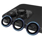 PSR Aksesuar iPhone Serisi CL-07 Kamera Lens Koruyucu – Temperli Cam, Kırılma Önleyici, Toz ve Sıvı Koruması, Yüksek Çözünürlük, Parmak İzi Bırakmaz (Lacivert, iPhone 14 Pro)