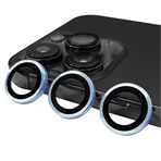 PSR Aksesuar iPhone Serisi CL-07 Kamera Lens Koruyucu – Temperli Cam, Kırılma Önleyici, Toz ve Sıvı Koruması, Yüksek Çözünürlük, Parmak İzi Bırakmaz (Mavi, iPhone 14 Pro Max)