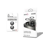 PSR Aksesuar iPhone Serisi CL-12 Premium Safir Kamera Lens Koruyucu - Anti-Reflective & Parmak İzi Bırakmayan | Kolay Takılan Tam Koruma Filmi (Gri, iPhone 17)