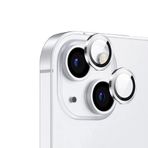 PSR Aksesuar iPhone Serisi CL-12 Premium Safir Kamera Lens Koruyucu - Anti-Reflective & Parmak İzi Bırakmayan | Kolay Takılan Tam Koruma Filmi (Gümüş, iPhone 14)