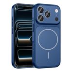 PSR Aksesuar iPhone Serisi Kılıf – M-Safe Uyumlu Kamera Korumalı Formen Kapak | Manyetik Şarj Destekli | Darbeye Dayanıklı Premium Telefon Kılıfı (Mavi, iPhone 16 Pro Max)