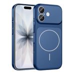 PSR Aksesuar iPhone Serisi Kılıf – M-Safe Uyumlu Kamera Korumalı Formen Kapak | Manyetik Şarj Destekli | Darbeye Dayanıklı Premium Telefon Kılıfı (Mavi, iPhone 17)