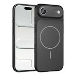 PSR Aksesuar iPhone Serisi Kılıf – M-Safe Uyumlu Kamera Korumalı Formen Kapak | Manyetik Şarj Destekli | Darbeye Dayanıklı Premium Telefon Kılıfı (Siyah, iPhone 17 Air)