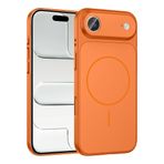 PSR Aksesuar iPhone Serisi Kılıf – M-Safe Uyumlu Kamera Korumalı Formen Kapak | Manyetik Şarj Destekli | Darbeye Dayanıklı Premium Telefon Kılıfı (Turuncu, iPhone 17 Air)