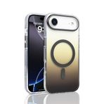 PSR Aksesuar iPhone Serisi Kılıf – M-Safe Uyumlu TorosTransparan Renk Geçişli Kapak | Manyetik Şarj Destekli | TPU Kenarlı | Şeffaf Premium Telefon Kılıfı (Gri, iPhone 17 Air)