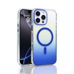PSR Aksesuar iPhone Serisi Kılıf – M-Safe Uyumlu TorosTransparan Renk Geçişli Kapak | Manyetik Şarj Destekli | TPU Kenarlı | Şeffaf Premium Telefon Kılıfı (Mavi, iPhone 16 Pro Max)