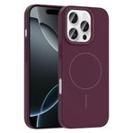 PSR Aksesuar iPhone Serisi Uyumlu Ruby Sert Kılıf – Kablosuz Şarj Destekli, Kamera Koruyucu, Şık ve Dayanıklı Silikon Kapak (Mürdüm, iPhone 16 Pro)