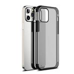 PSR Aksesuar iPhone Serisi Uyumlu Volks Kılıf - Darbe Emici Şeffaf Sert Kapak (Siyah, iPhone 12 Pro)