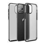 PSR Aksesuar iPhone Serisi Uyumlu Volks Kılıf - Darbe Emici Şeffaf Sert Kapak (Siyah, iPhone 13 Pro)