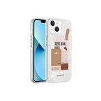 PSR aksesuar Kahverengi Mermer Desenli Zore Marbello Kılıf-Kahverengi iPhone 13 ile uyumlu