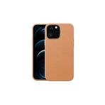 PSR aksesuar Kahverengi Zore Natura Kılıf-Kahverengi iPhone 12 Pro Max ile uyumlu