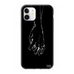 PSR aksesuar Karışık Sevgili El Siyah Telefon Kılıfı Iphone 11 ile uyumlu