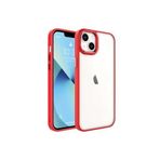PSR aksesuar Kırmızı Zore Krom Kılıf-Kırmızı iPhone 14 ile uyumlu