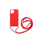 PSR aksesuar Kırmızı Zore Ropi Kılıf-Kırmızı iPhone 12 Pro ile uyumlu