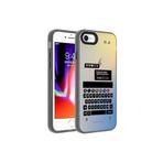 PSR aksesuar Klavye Desenli Zore Dragon Sert Kılıf-Klavye iPhone SE 2020 ile uyumlu