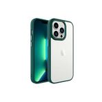 PSR aksesuar Koyu Yeşil Zore Krom Kılıf-Koyu Yeşil iPhone 14 Pro Max ile uyumlu