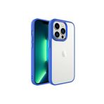 PSR aksesuar Lacivert Zore Krom Kılıf-Lacivert iPhone 14 Pro ile uyumlu