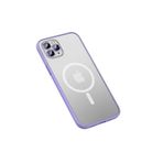 PSR aksesuar Lila Zore Mokka Wireless Kılıf-Lila iPhone 12 Pro Max ile uyumlu