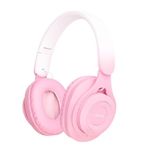 PSR Aksesuar M6 Plus Bluetooth Kulaklık - Katlanabilir ve Ayarlanabilir Kulak Üstü Tasarım | Yüksek Bass | 5 Saat Kullanım | 90 Saat Bekleme Süresi (Pembe)