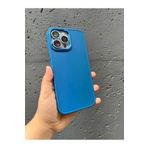 PSR aksesuar Mavi Kamera Şeritli Silikon Telefon Kılıfı Iphone 13 Pro Max ile uyumlu