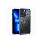 PSR aksesuar Mavi Zore İnoks Kılıf-Mavi iPhone 13 Pro Max ile uyumlu