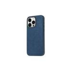 PSR aksesuar Mavi Zore Mikro Fiber Mimoza Kılıf-Mavi iPhone 15 Pro ile uyumlu