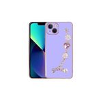 PSR aksesuar Mor El Tutamaçlı Kamera Korumalı Zore Taka Silikon Kılıf-Mor iPhone 14 ile uyumlu