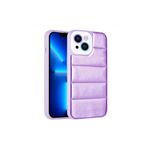 PSR aksesuar Mor Kamera Korumalı Airbagli Renkli Zore Seksek Kılıf-Mor iPhone 13 ile uyumlu
