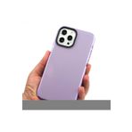 PSR aksesuar Mor Zore Punto Kılıf-Mor iPhone 12 Pro ile uyumlu