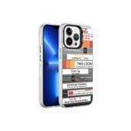 PSR aksesuar Mottolar Desenli Zore Silver Sert Kılıf-Mottolar iPhone 13 Pro Max ile uyumlu