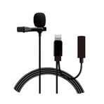 PSR Aksesuar MS-UC568 Canlı Yayın Yaka Mikrofonu – Akıllı Gürültü Önleyici, Lightning Girişli, 3.5mm Kulaklık Girişli, 360° Ses Algılayan Klipsli Mikrofon