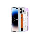 PSR aksesuar NO1 Airbag Kenarlı Renkli Desenli Silikon Zore Elegans Kılıf-NO1 iPhone 14 Pro ile uyumlu