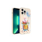 PSR aksesuar NO8 Kamera Korumalı Desenli Sert Silikon Zore Epoksi Kılıf-NO8 iPhone 13 Pro Max ile uyumlu
