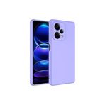 PSR aksesuar (p1680) Lila 5G Kılıf Kamera Korumalı Lansman Kadife İç Yüzeyli Silikon Kap Xiaomi Redmi Note 12 Pro Plus ile uyumlu