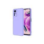 PSR aksesuar (p1686) Lila Kılıf Kamera Korumalı Lansman Kadife İç Yüzeyli (Şık Tasarım) Silikon Kap Xiaomi Redmi Note 12S ile uyumlu