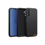 PSR aksesuar (p1748) Siyah Kamera Korumalı Kadife Iç Yüzeyli (ŞIK TASARIM) Silikon Kılıf Siyah Samsung Galaxy A04s ile uyumlu