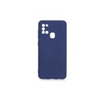 PSR aksesuar (p2066) Lacivert Kadife Iç Yüzeyli (ŞIK TASARIM) Silikon Kılıf Lacivert Samsung Galaxy A21s ile uyumlu