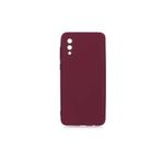 PSR aksesuar (p2100) Koyu Mor Kadife Iç Yüzeyli (ŞIK TASARIM) Silikon Kılıf Koyu Mor Samsung Galaxy A02 ile uyumlu