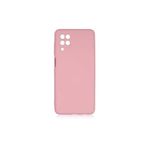 PSR aksesuar (p2120) Açık Pembe Kadife Iç Yüzeyli (ŞIK TASARIM) Silikon Kılıf Açık Pembe Samsung Galaxy A12/m12 ile uyumlu