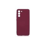 PSR aksesuar (p2126) Koyu Mor Kadife Iç Yüzeyli (ŞIK TASARIM) Silikon Kılıf Koyu Mor Samsung Galaxy S21 Fe ile uyumlu