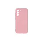 PSR aksesuar (p2129) Açık Pembe Kadife Iç Yüzeyli (ŞIK TASARIM) Silikon Kılıf Açık Pembe Samsung Galaxy S21 Fe ile uyumlu
