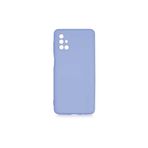 PSR aksesuar (p2147) Lila Kadife Iç Yüzeyli (ŞIK TASARIM) Silikon Kılıf Lila Samsung Galaxy M51 ile uyumlu