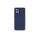 PSR aksesuar (p2154) Lacivert Kadife Iç Yüzeyli (ŞIK TASARIM) Silikon Kılıf Lacivert Samsung Galaxy A81 ile uyumlu