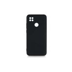 PSR aksesuar (p2204) Siyah Kamera Korumalı Kadife Iç Yüzeyli (ŞIK TASARIM) Silikon Kılıf Siyah Xiaomi Redmi 9c ile uyumlu