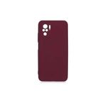 PSR aksesuar (p2218) Koyu Mor Kamera Korumalı Kadife Iç Yüzeyli (ŞIK TASARIM) Silikon Kılıf Koyu Mor Xiaomi Redmi Note 10s ile uyumlu